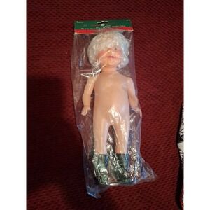 Darice Mrs. Claus Music Box Doll Plastic 13 Inches Brand New Vintage Christmas